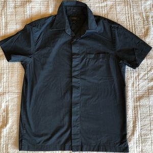 Express Men’s Black Button Up Short Sleeve
